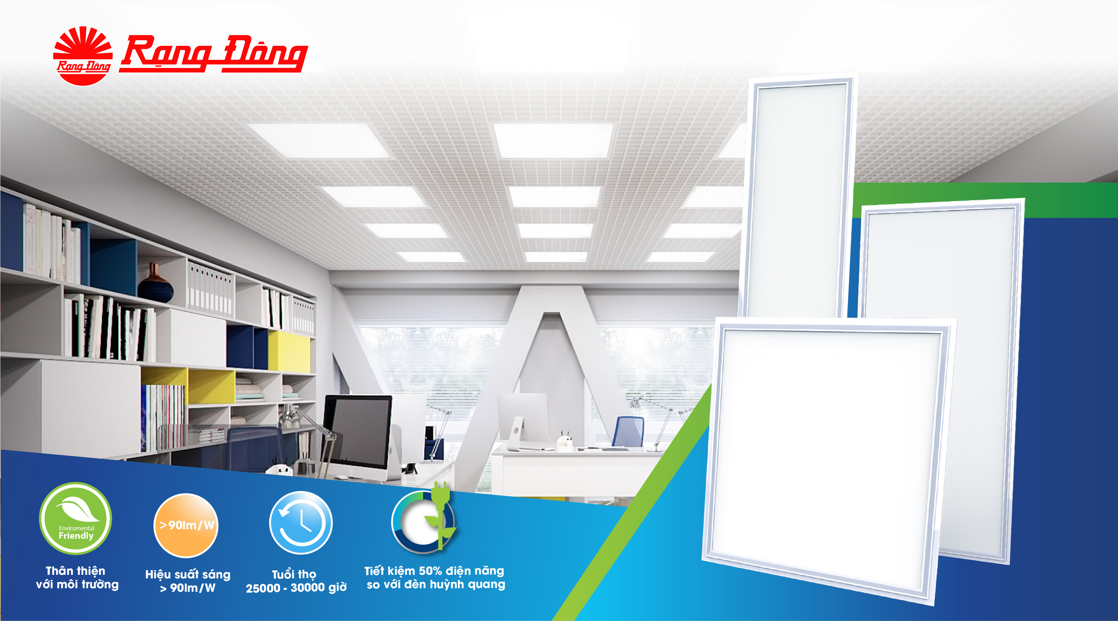 Đèn LED Panel – Sự lựa chọn mới cho không gian nội thất gia đình